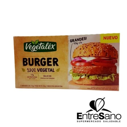 Burger 100% vegetal 2 uniadda - Vegetalex