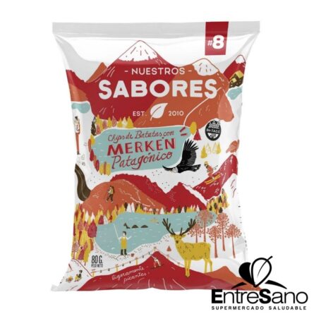 Chips de batatas con Merken 80gr.- Nuestros Sabores