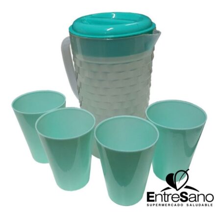 JARRA + 4 VASOS  - Anton