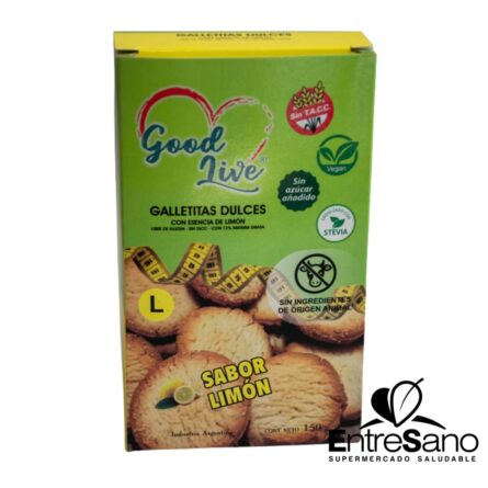 GALLETITAS LIMON S/TACC 150gr - Good Live