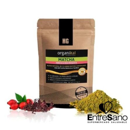 TE MATCHA HIBISCUS Y ROSA MOSQUETA 50 gr. - Organikal
