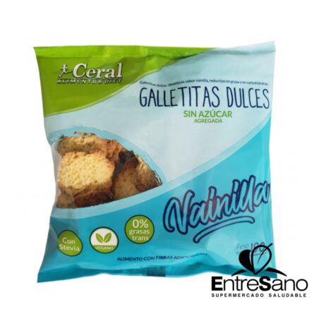 GALLETAS VAINILLA S/AZUCAR 190GR. - Ceral