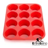 MUFFIN SILICONA ROJA  - Mede