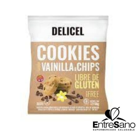 COOKIES VAINILLA/CHIP S/TACC 150gr. - Delicel