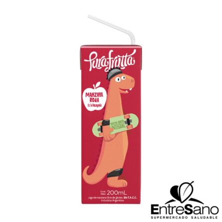 JUGO MANZANA ROJA 200ml. - Pura Frutta
