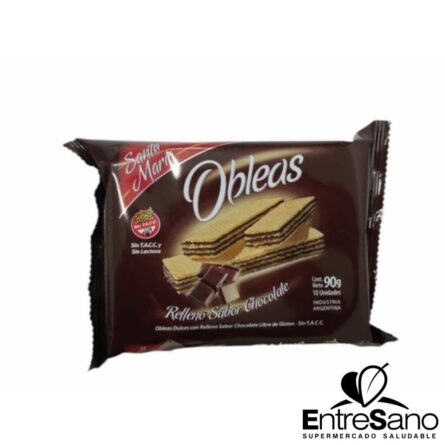 OBLEAS CHOCOLATE 90 Gr. - Santa Maria