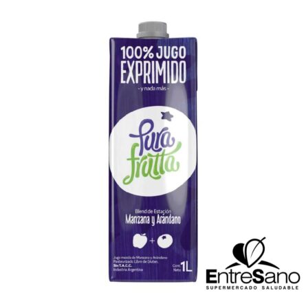 JUGO MANZANA ARANDANO 1lt. - Pura Frutta