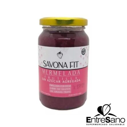 MERMELADA FRUTILLA S/AZUC 400gr. - Savona Fit