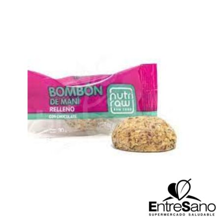 BOMBON MANI REL CHOC S/TACC 80gr - NutriRaw
