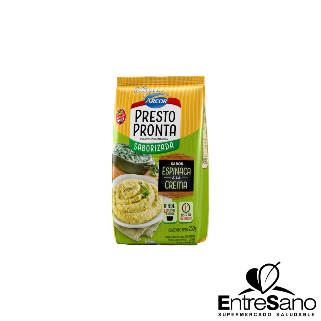 POLENTA ESPINACA 250gr - PRESTO PRONTA